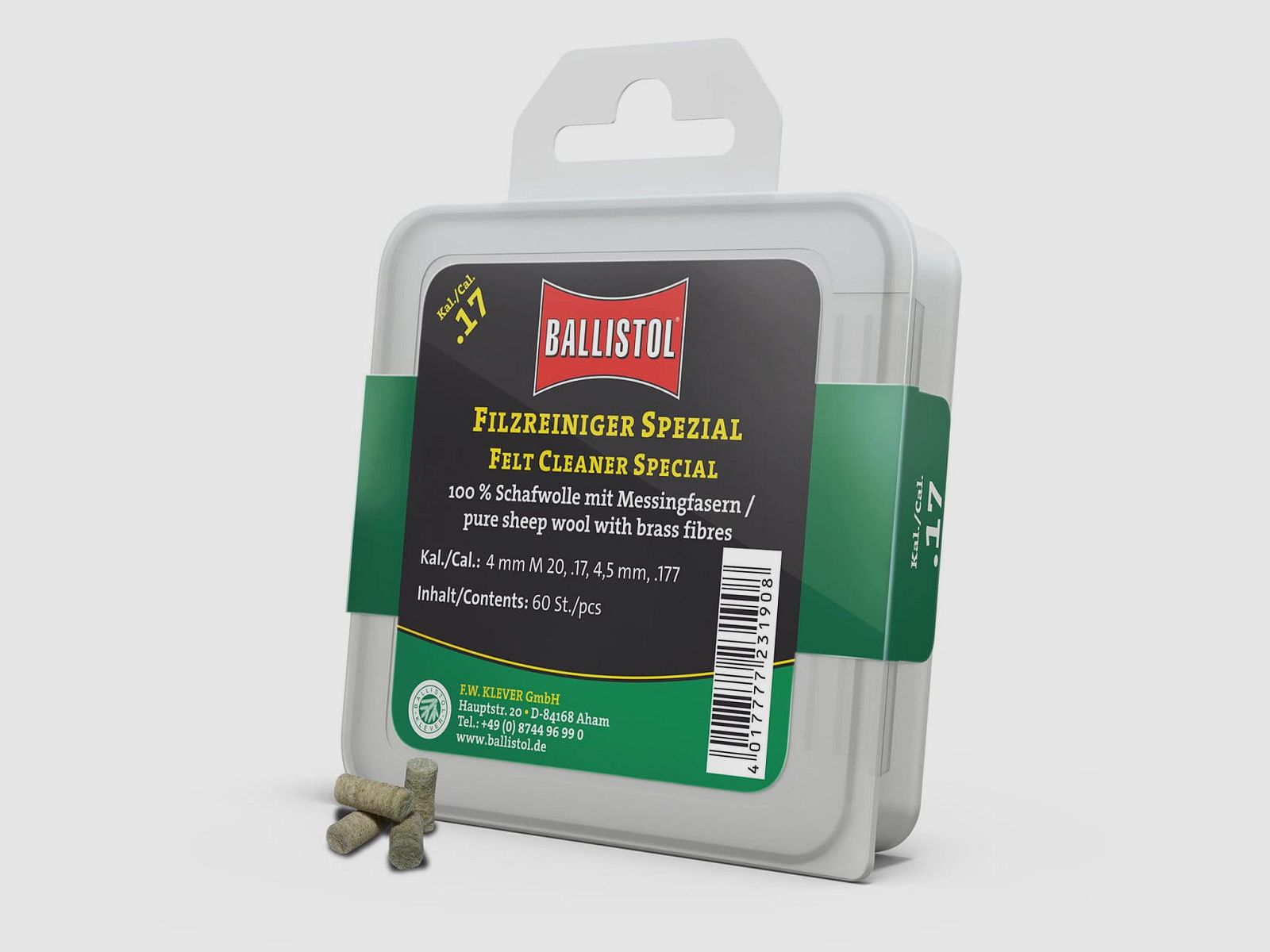 Nettoyant en feutre Ballistol spécial - 60 pcs.