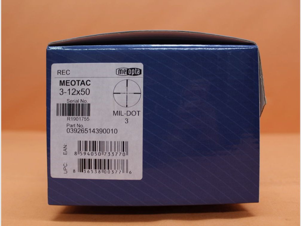 Meopta Meopta MeoTac telescopio 3-12x50 MilDot3 reticolo illuminato (1.BE) 1cm Click