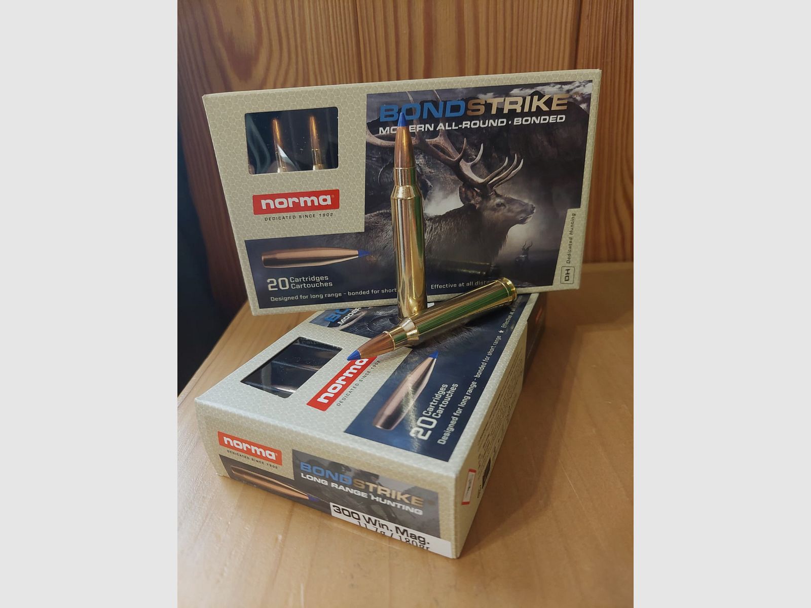 MUNITION FÜR RIGIDEN WAFEN NORMA BOND STRIKE KAL. 300 WIN MAG 180 GR