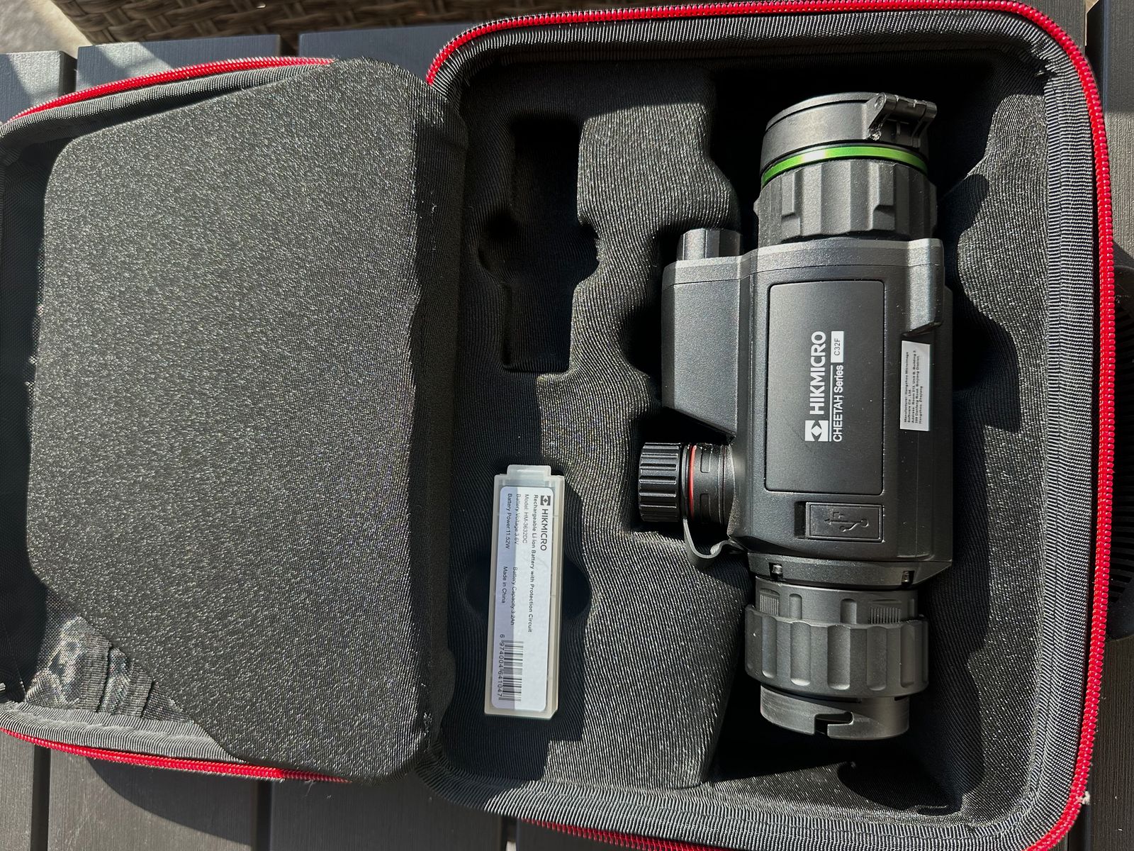 HIKMICRO Cheetah 32-F night vision attachment device with Rusan clamp adapter