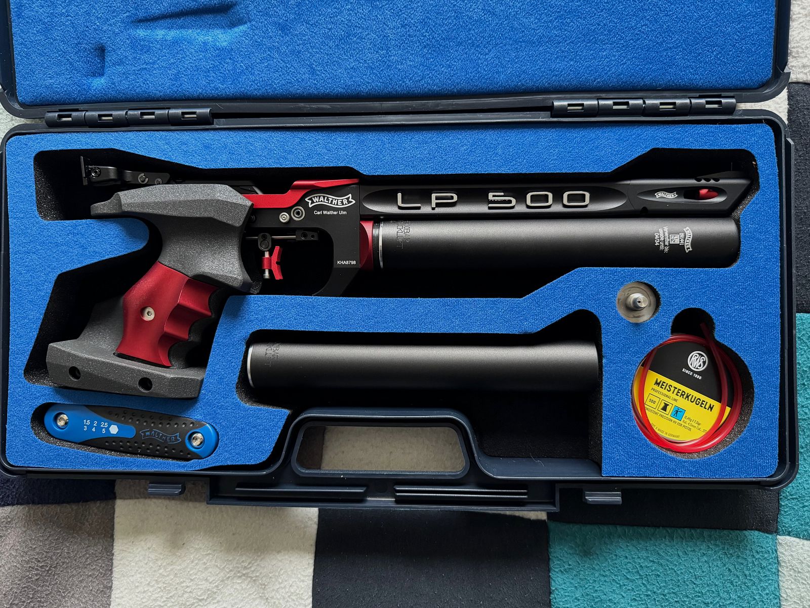 Walther LP 500 Master Factory red