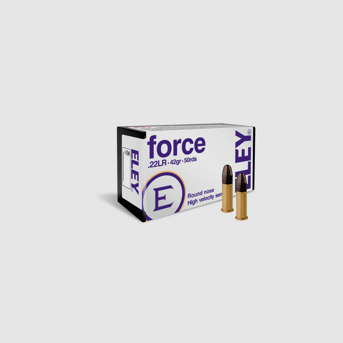ELEY FORCE KK/HV CARTRIDGES - .22LR - 42GRS.- 50 ROUNDS
