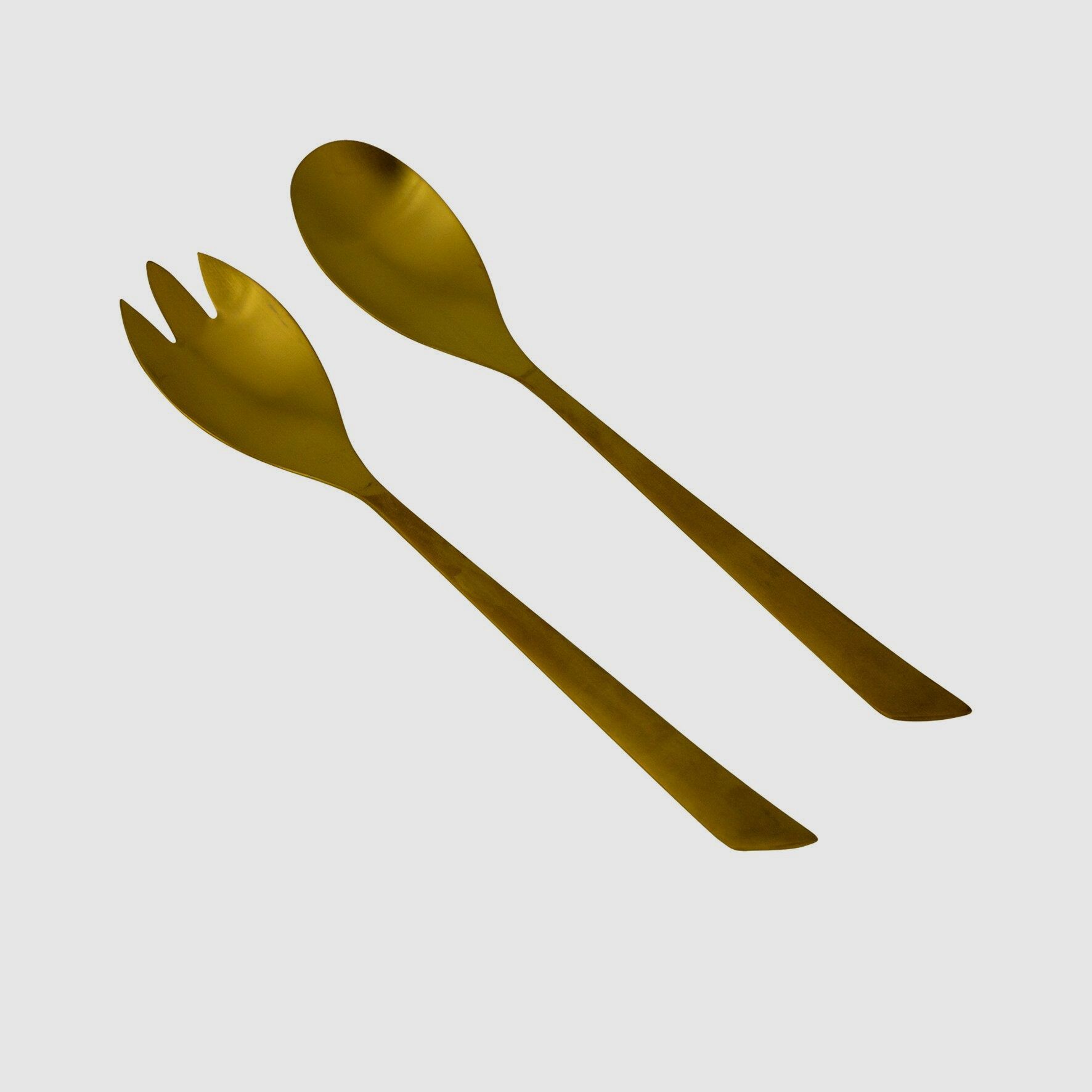 Posate per insalata Elegant, oro, immagine 1 di 2