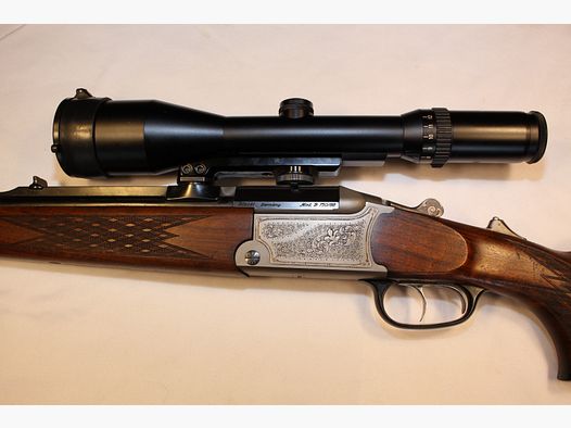 Blaser Berstutzen 750/88 in 5,6x50R e .30/06 con calcio sinistro.
