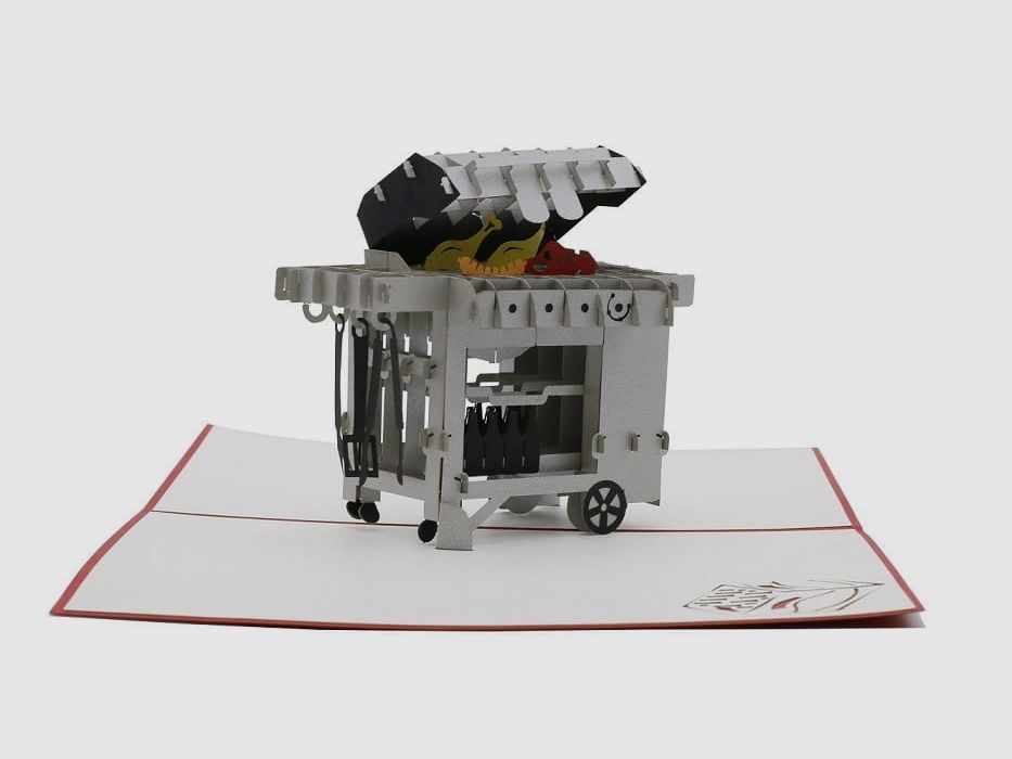 design3Dkarten Grill Grußkarte