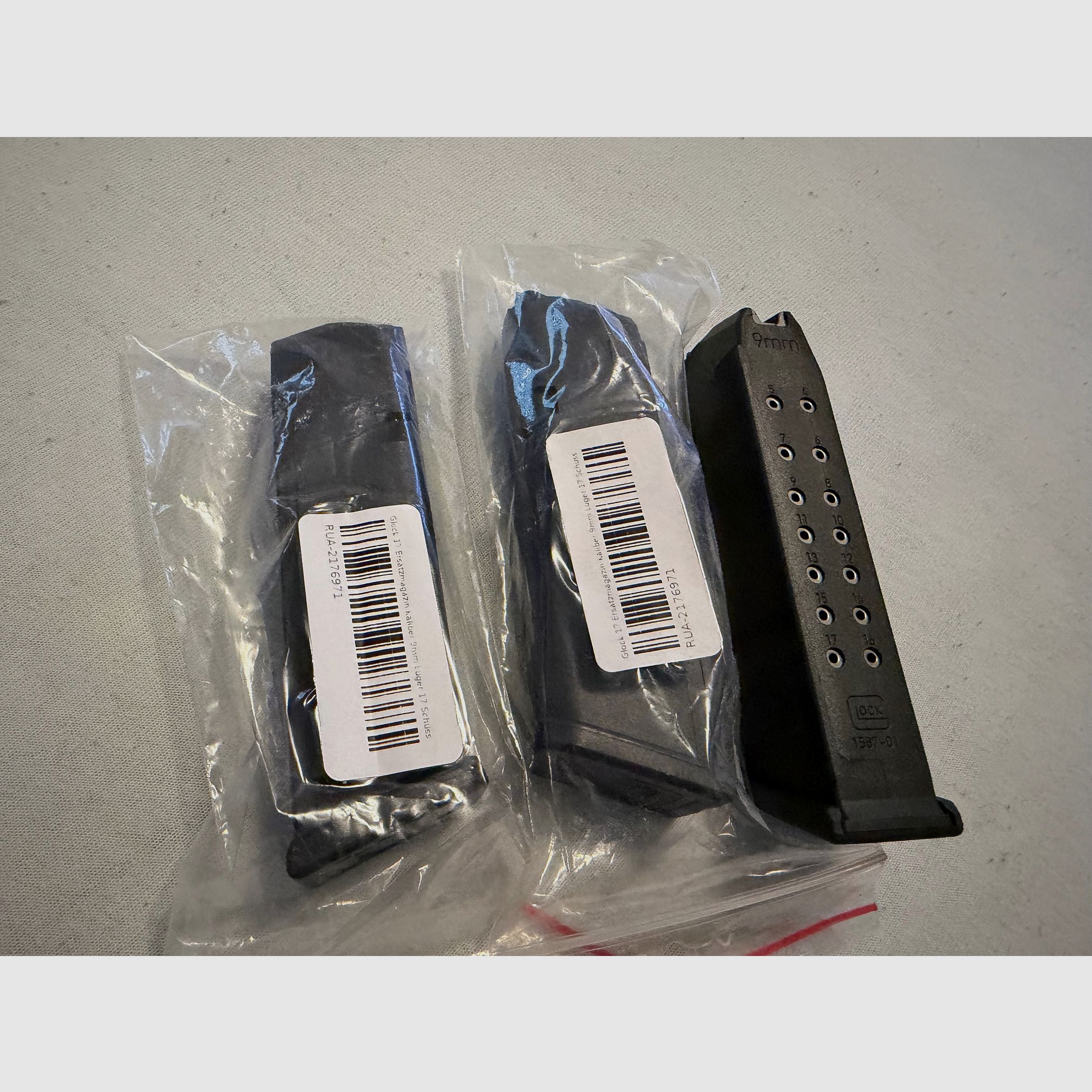 Glock 17 Ersatzmagazin Kaliber 9mm Luger 17 Schuss