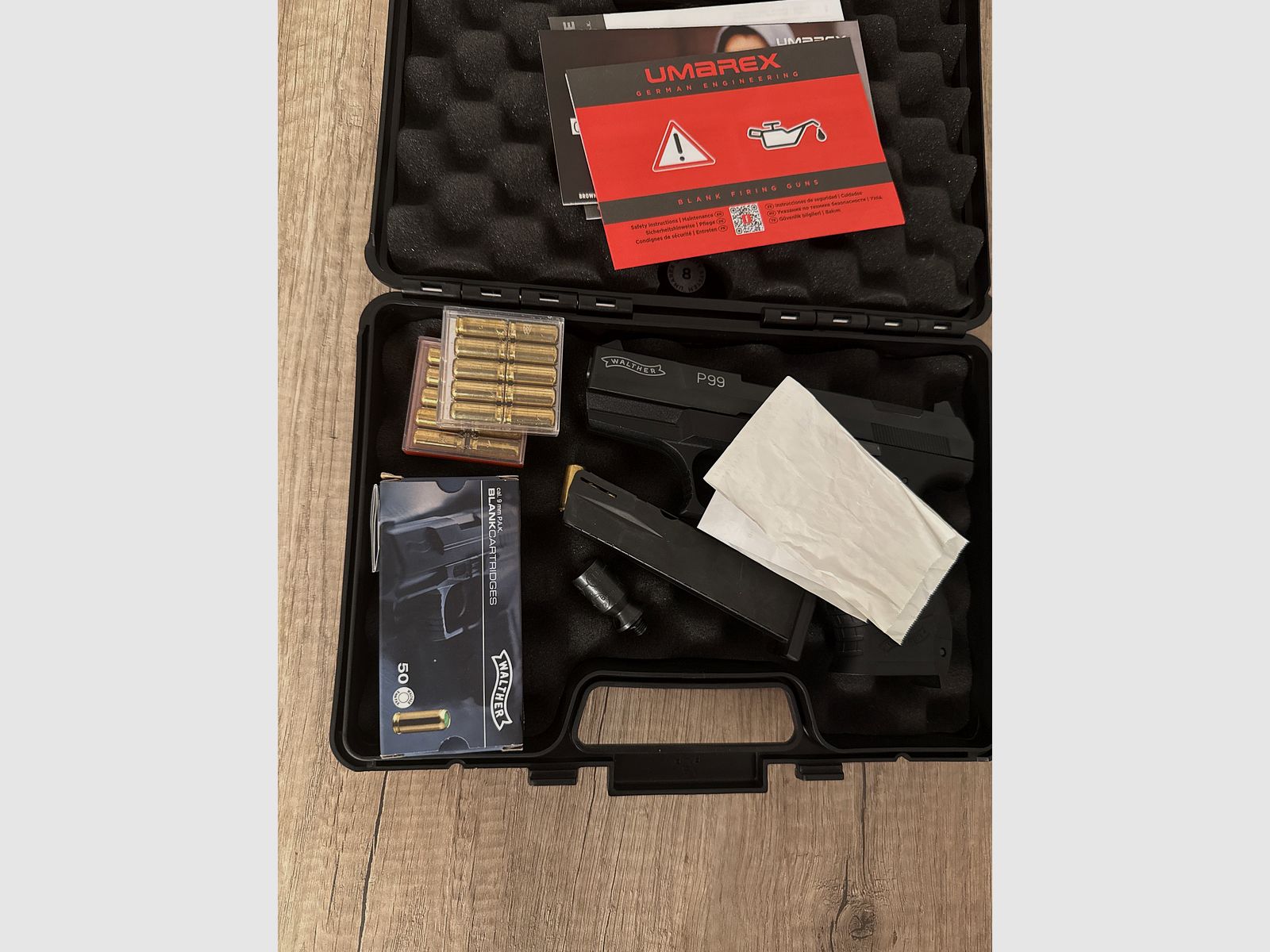 Walther P99 blank firing gun