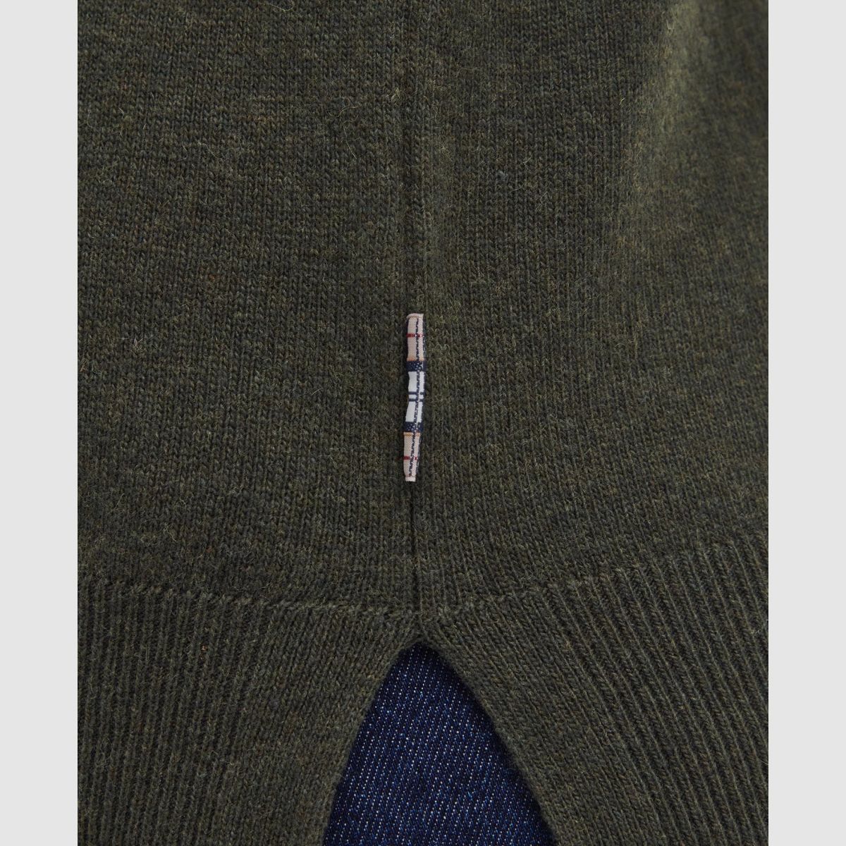 BARBOUR Sweter Okrągły Pendle Olive