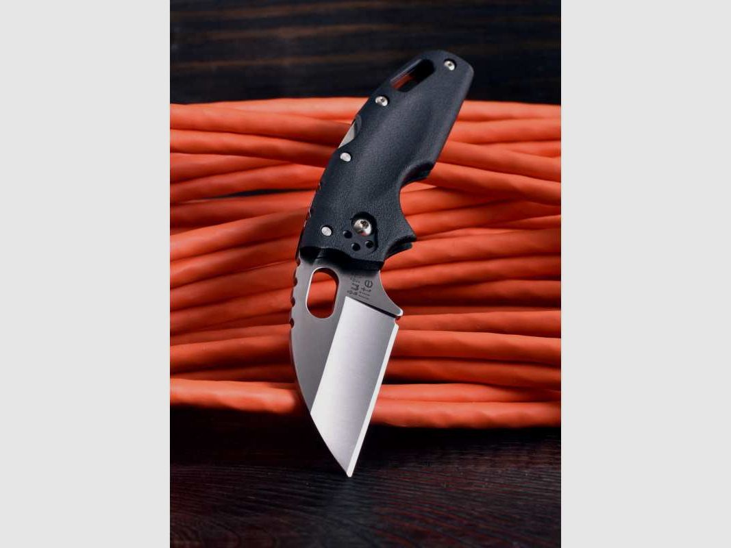 Cold Steel Tuff Lite Taschenmesser, Glatte Schneide, Schwarz