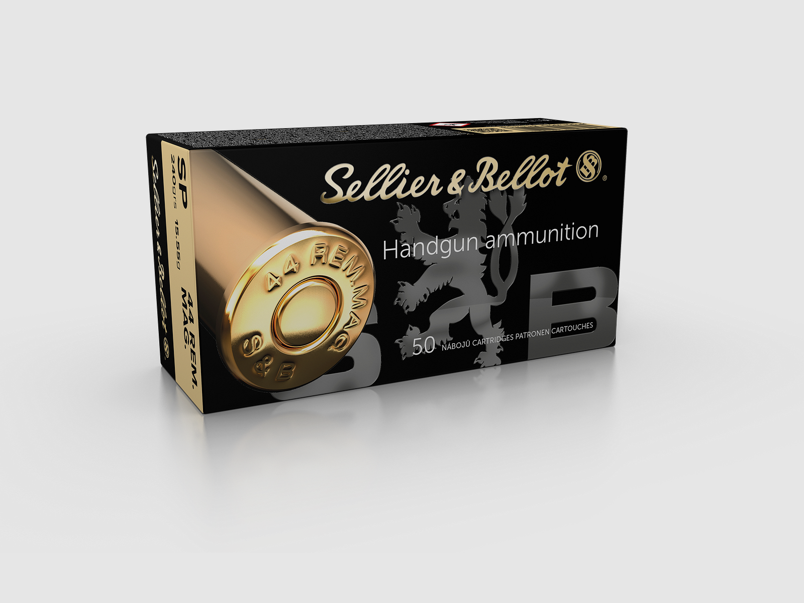 S&B .44 Magnum SP 240gr/15,6g – 50 pièces
