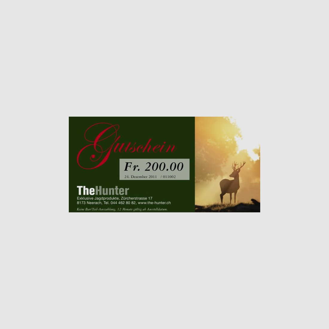 Einkaufsgutschein CHF 200.-