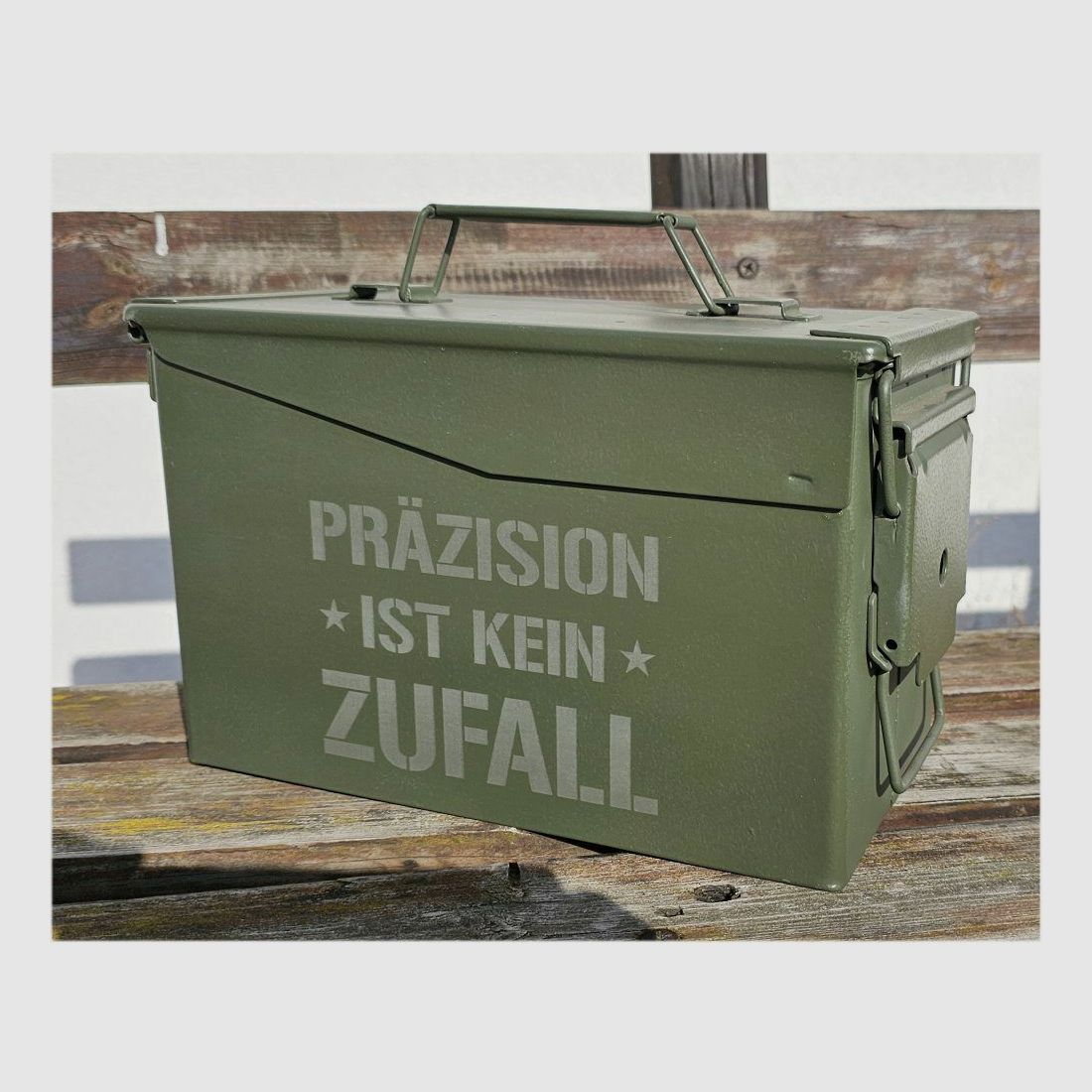 BW Original cal.50/5,56 Munitionskiste, Wasserdicht, mit GRAVUR NEU!!!