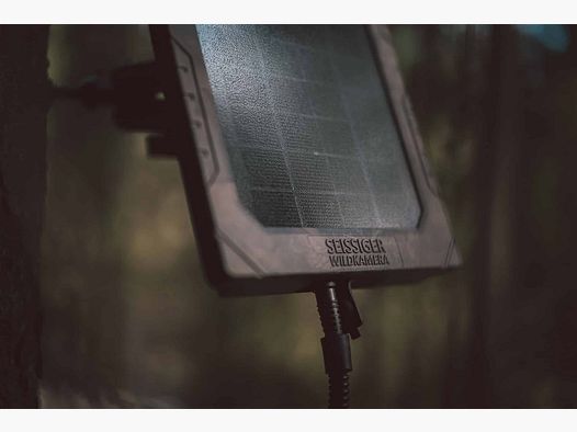 Panel solar SEISSIGER para cámaras de caza