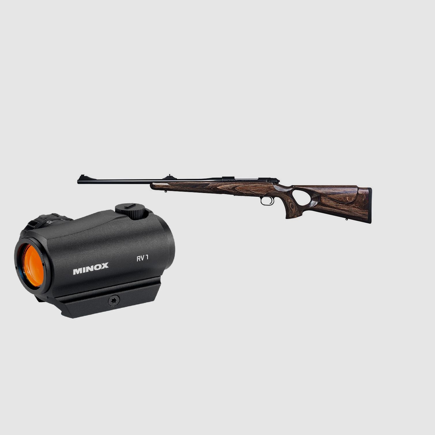 M12 Max Pure, z Minox RV1