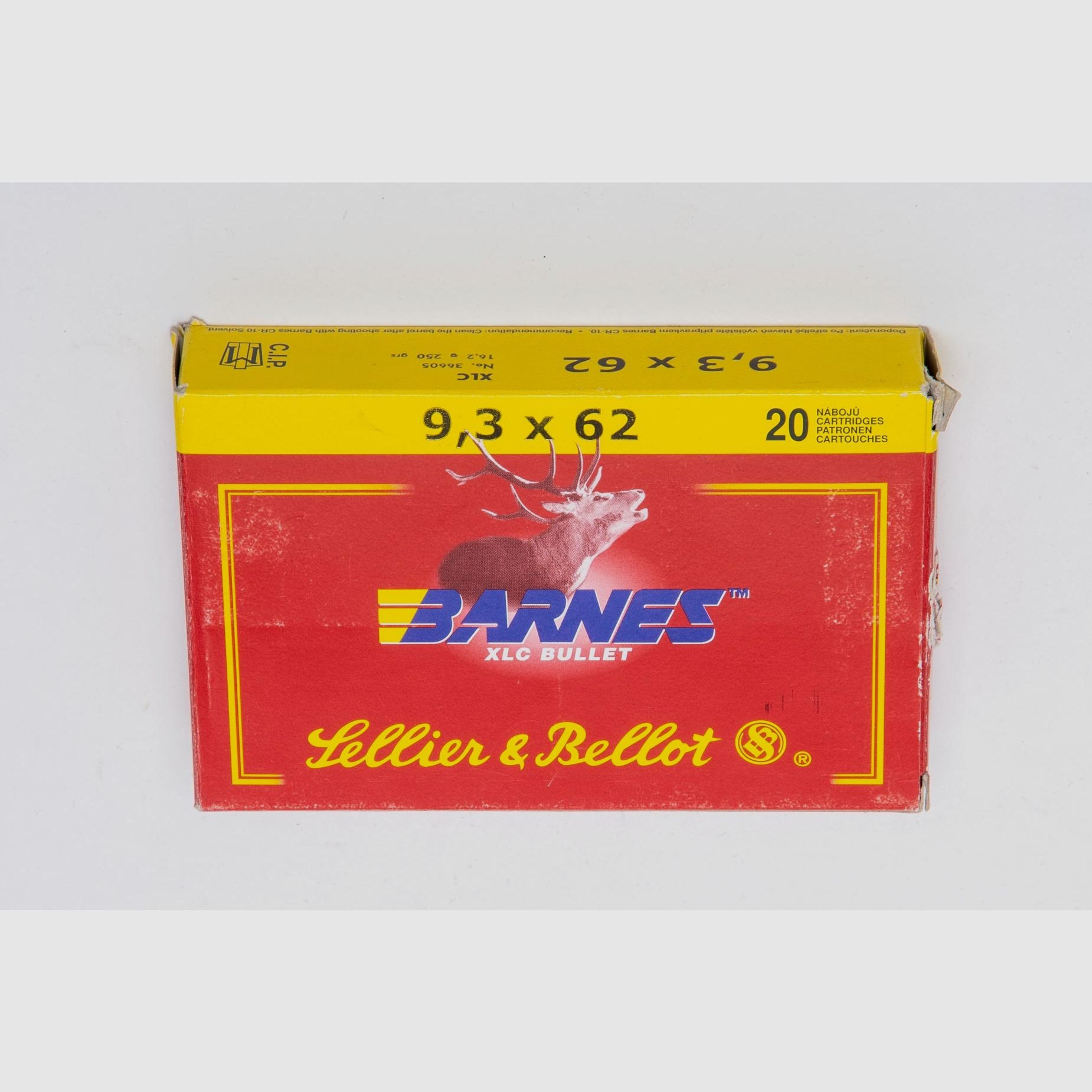 Büchsenpatronen Sellier & Bellot Barnes XLC 9,3x74R 16,2g. 250gr. Bleifrei !!!