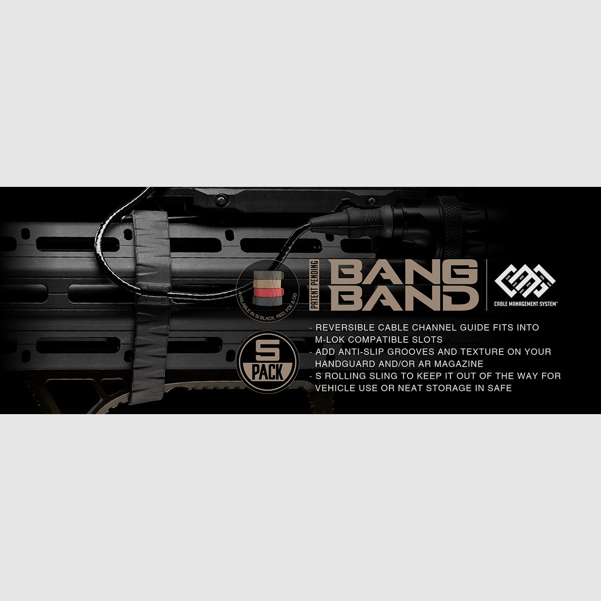 STRIKE INDUSTRIES AR15 Bang Band 5pcs BLK, Bild 10 von 10