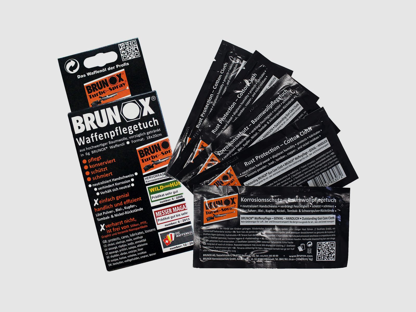 Brunox panno per la cura delle armi, 5 pz.