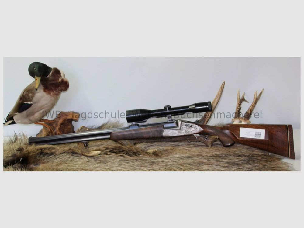 Sodia Bockbüchsflinte mit langen Seitenplatten 16/70;7x57R