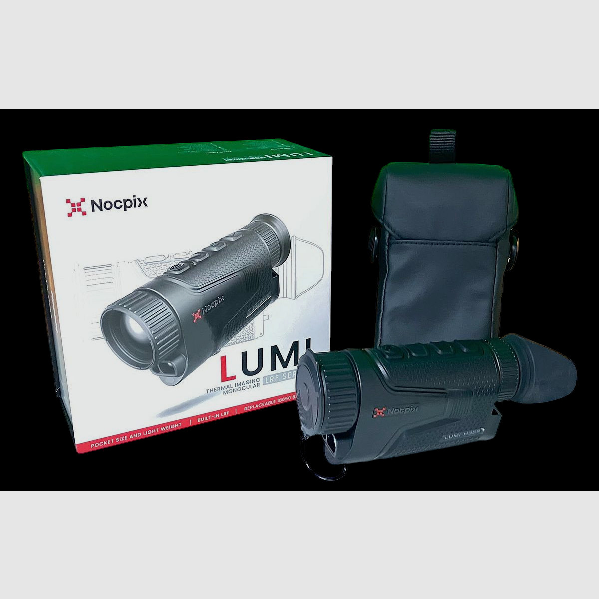 Vorführer zum Sonderpreis !  NocPix Lumi H35R Kompakte Wärmebildkamera mit Laserentfernungsmesser