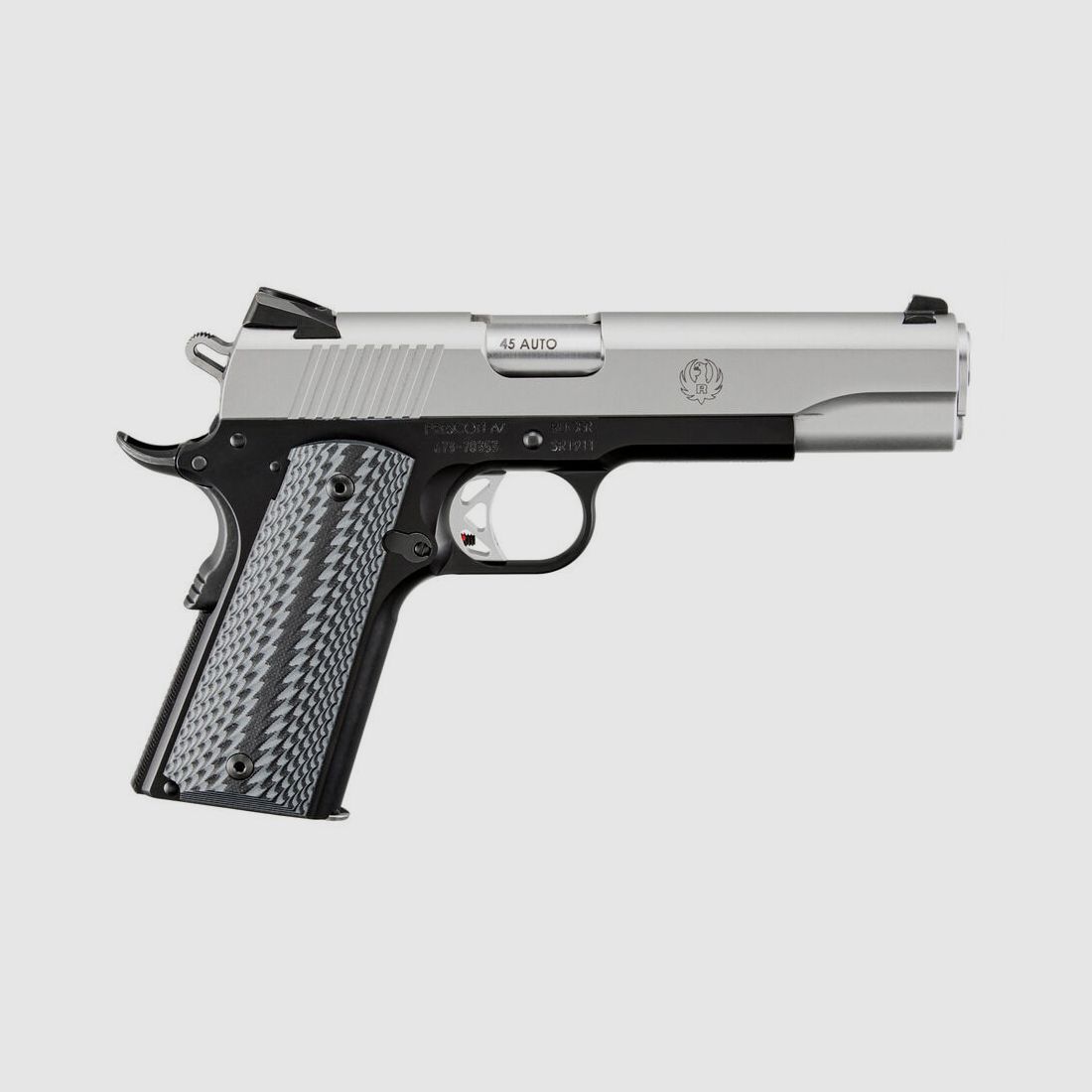 Ruger SR1911 LIGHTWEIGHT .45 AUTO 5"/12,7CM LOW-GLARE STAINLESS