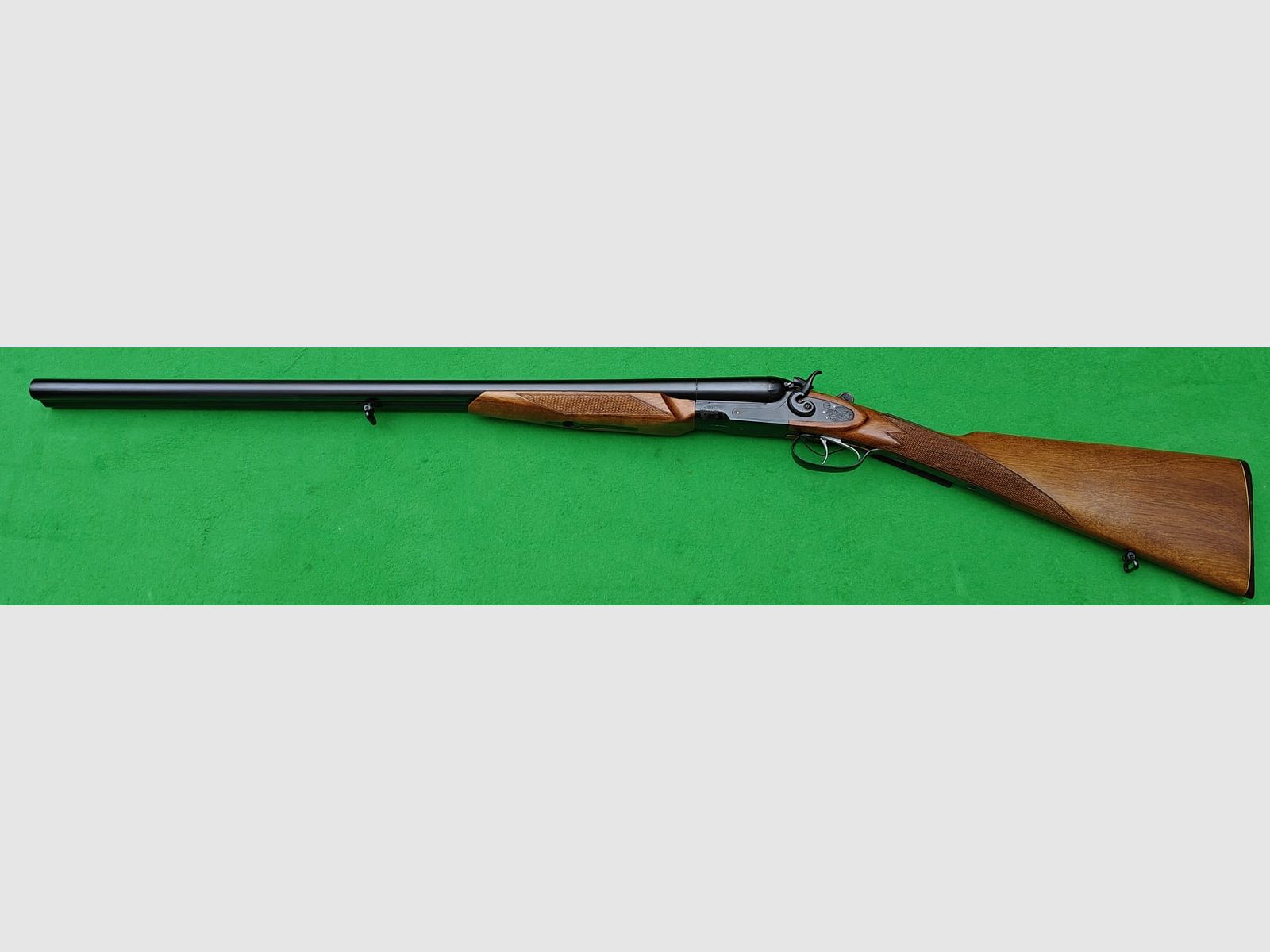 Baikal Doppelflinte 12/70 mit außenliegenden Hähnen
