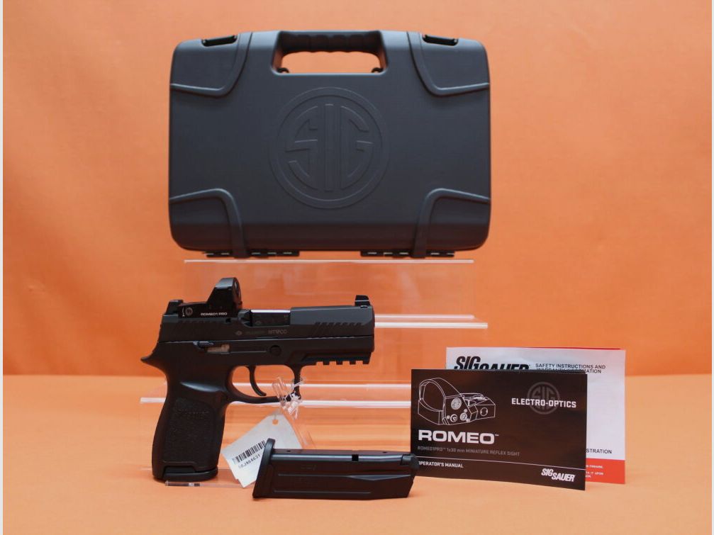 SIG Sauer Pistola 9mm Luger SIG Sauer P320 Compact RXP 99mm Canne/ ROMEO1 PRO Mirino Rosso (9mm Para)