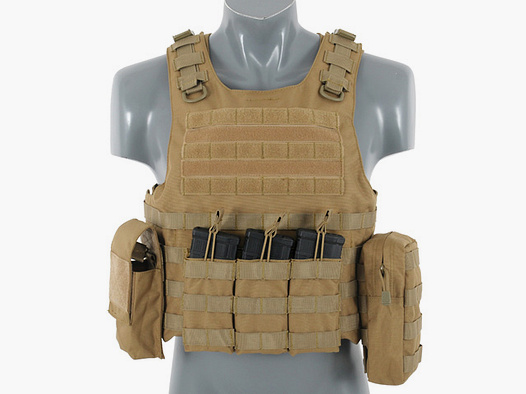Lightweight AAV FSBE Assault Vest System V2 - Coyote [8FIELDS]