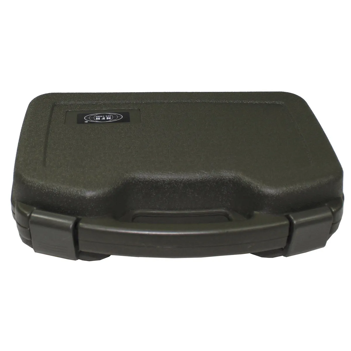 Étui à pistolet, plastique, grand, verrouillable, olive, image 2 sur 2