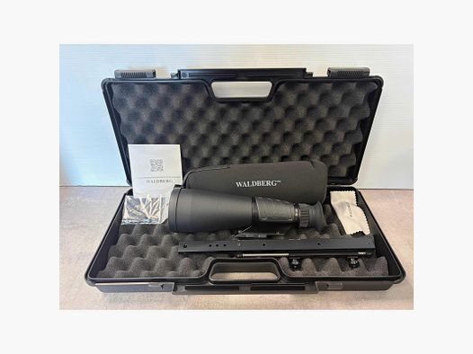 Pack Halbfernglas Hütte Waldberg 9x63 + Montage Delory + Waffenkoffer