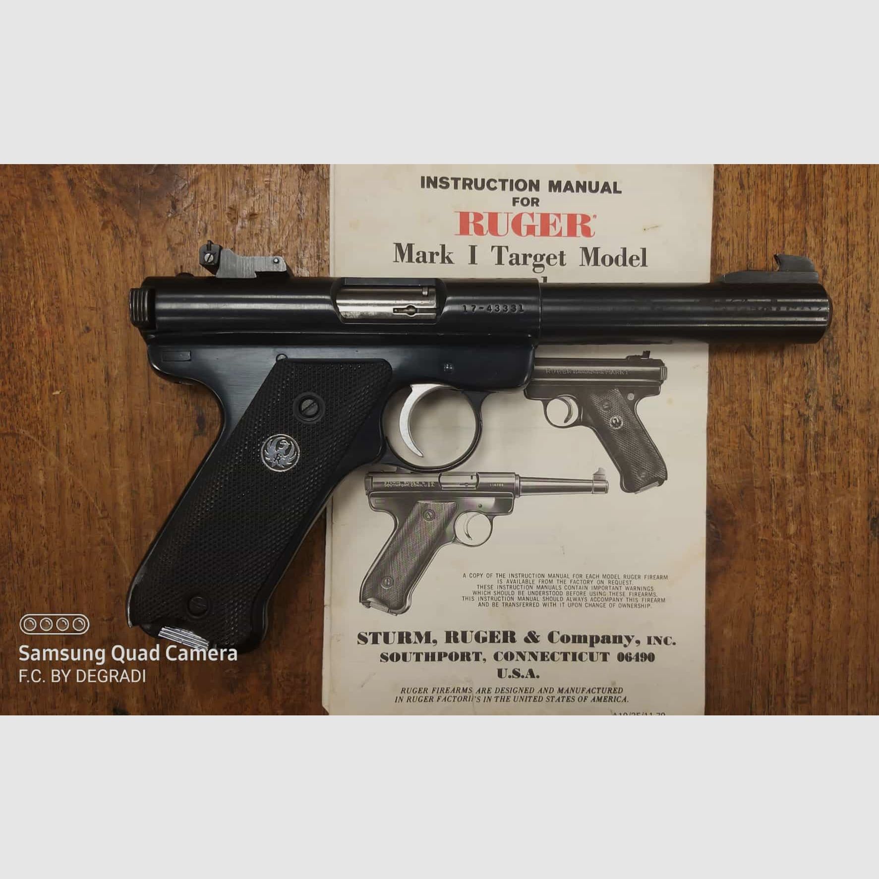 RUGER MARK I 22LR, image 3 sur 3