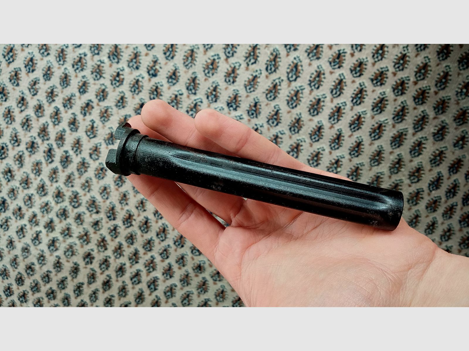 Spätes ungarisches AMD-65 Gasrohr von FEG phosphatiert und schwarz lackiert / unbenutzt aber rostig // AK / AKM