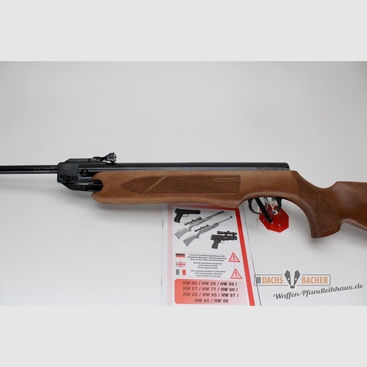 LG Luftgewehr Weihrauch HW 35 Kal 4,5mm F-Zeichen, Bild 3 von 9