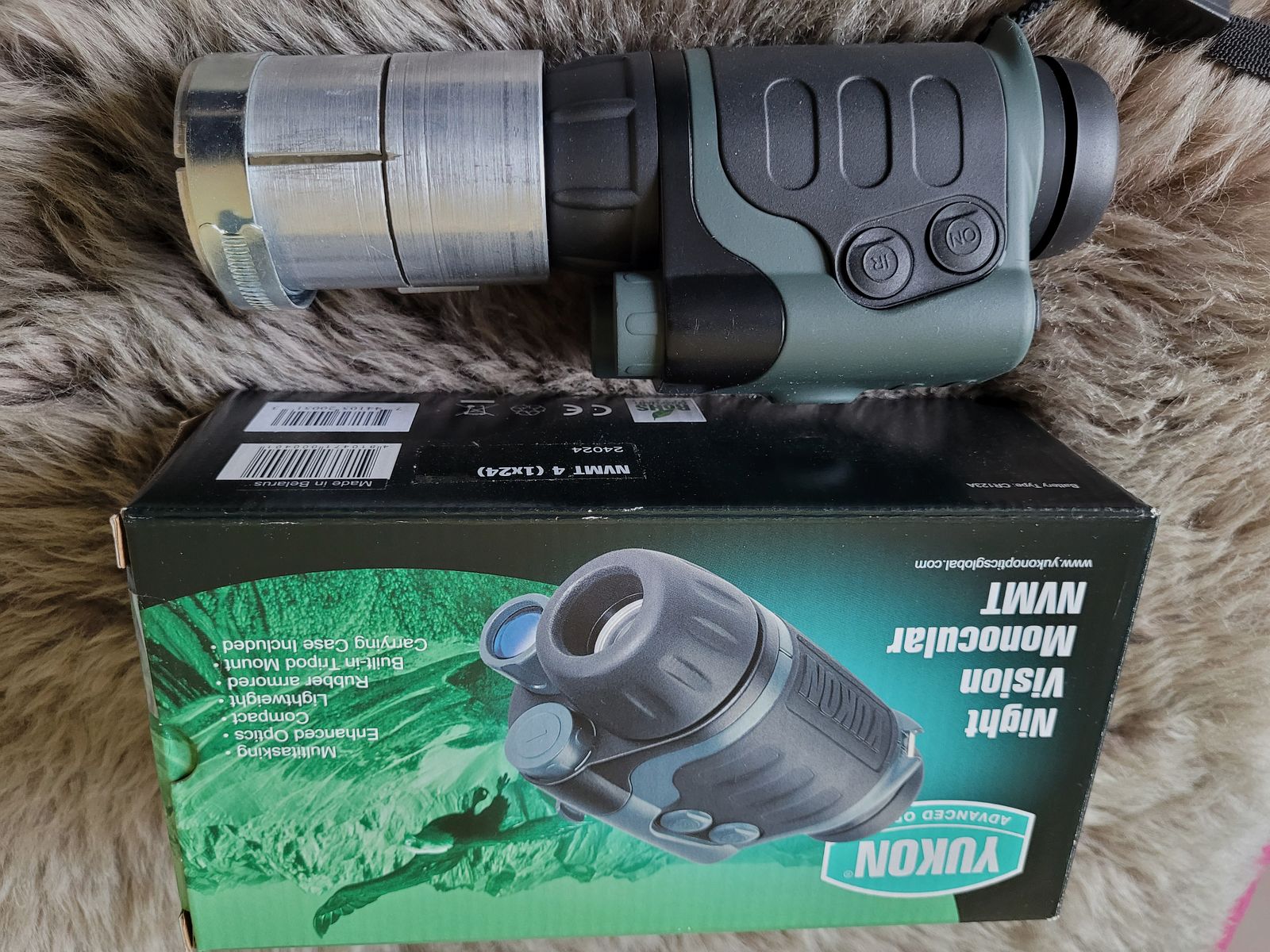 Yukon night vision with head-mounted hunting attachment