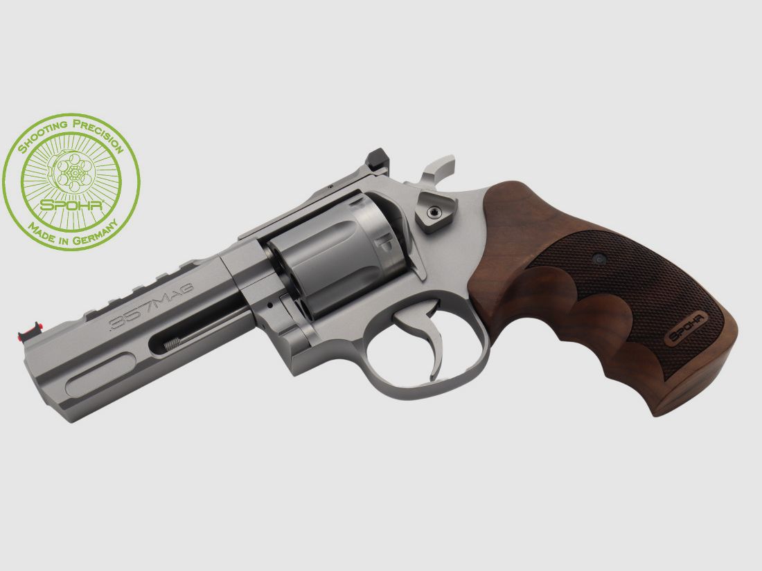 Spohr 284 Carry RVS 4 inch revolver met verwisselbare trommel