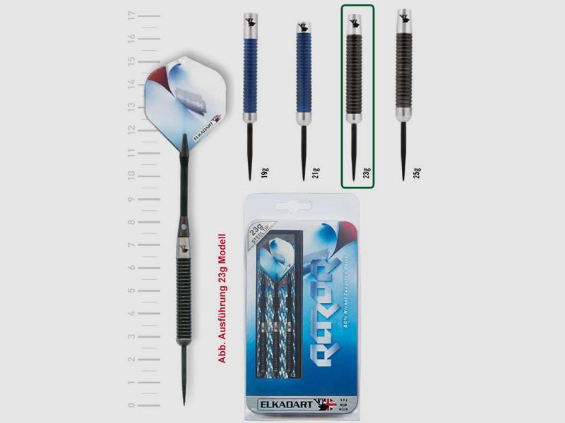 Dartpfeil Elkadart Steel Darts Razor 23 g 3 StĂĽck
