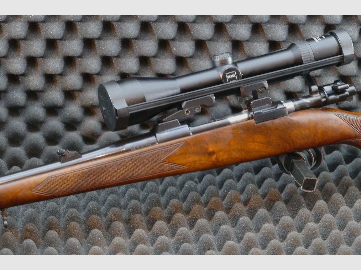 Repetierowy karabin, system 98, producent Luger, model L99, 30-06Spr, montaż EAW dla szyny wewnętrznej Zeiss