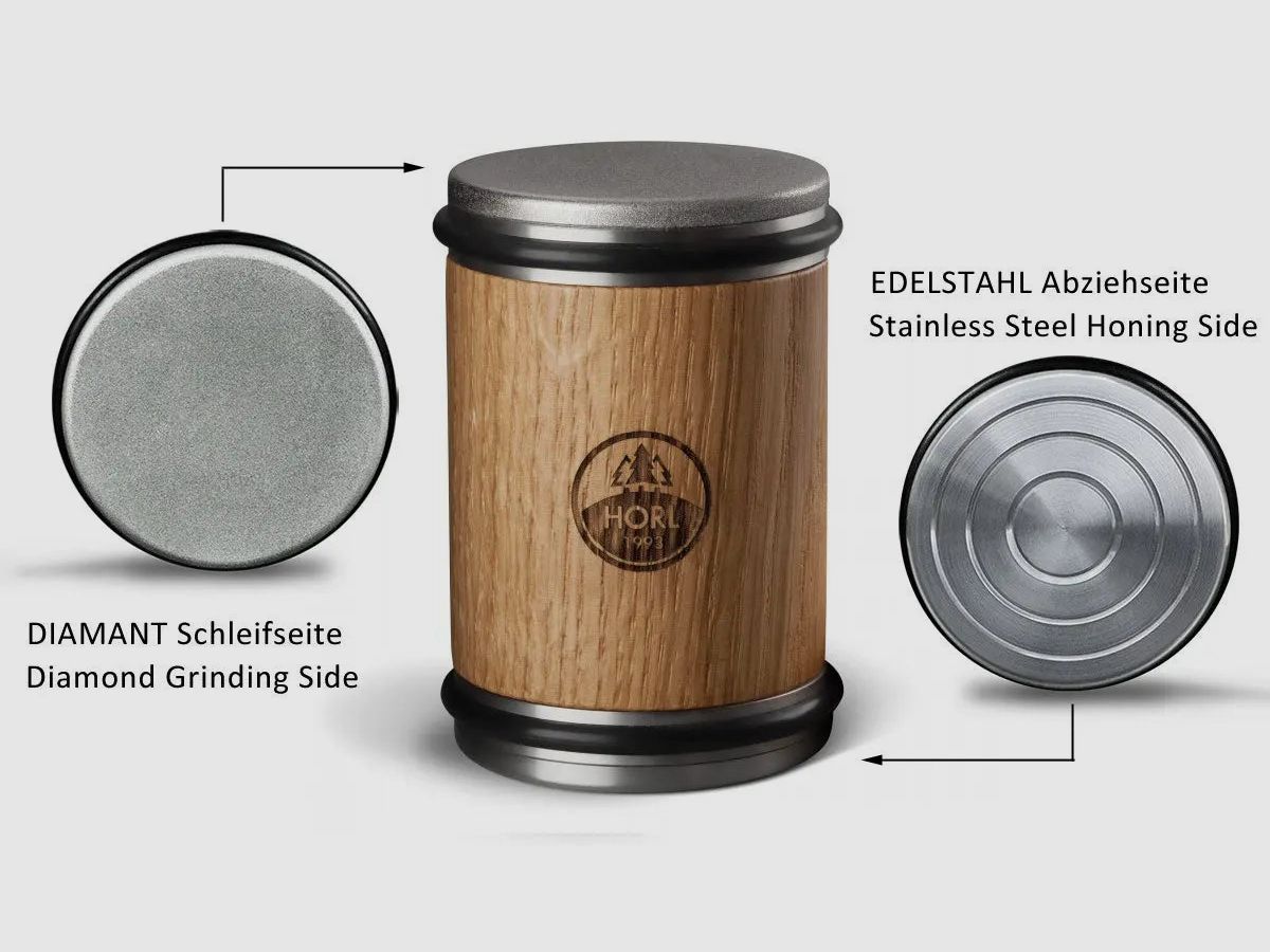 HORL Rollschleifer Eiche & Magnetschleiflehre (RSE-SET)