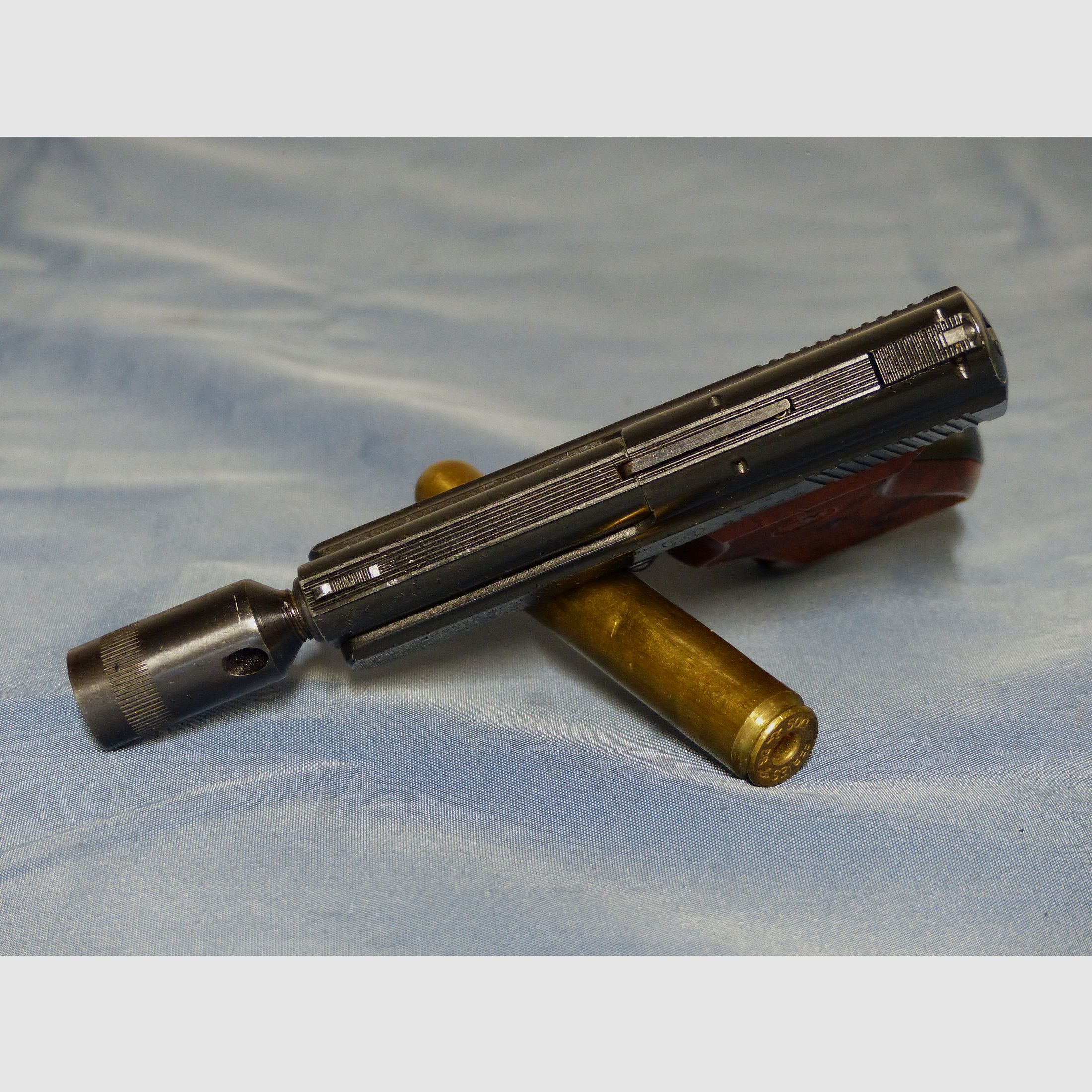 Schreckschuss Gas Pistole Rhöner SM Mod. 15 Cal. 8 mm Knall PTB 83 aus 1975 OVP vintage