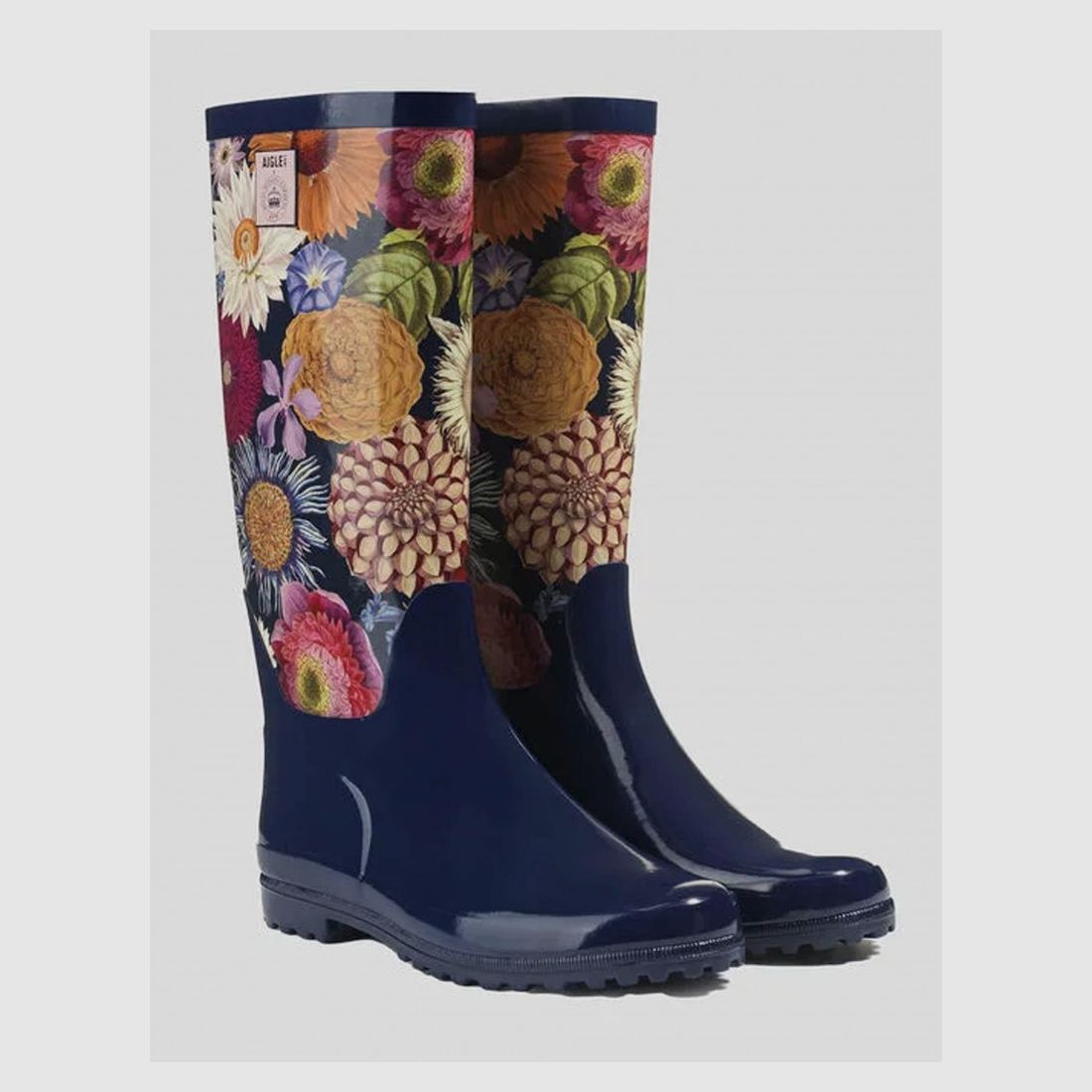 Botas de Lluvia Mujeres Aigle Eliosa PT Versión Impresa Kew Multibloom P40