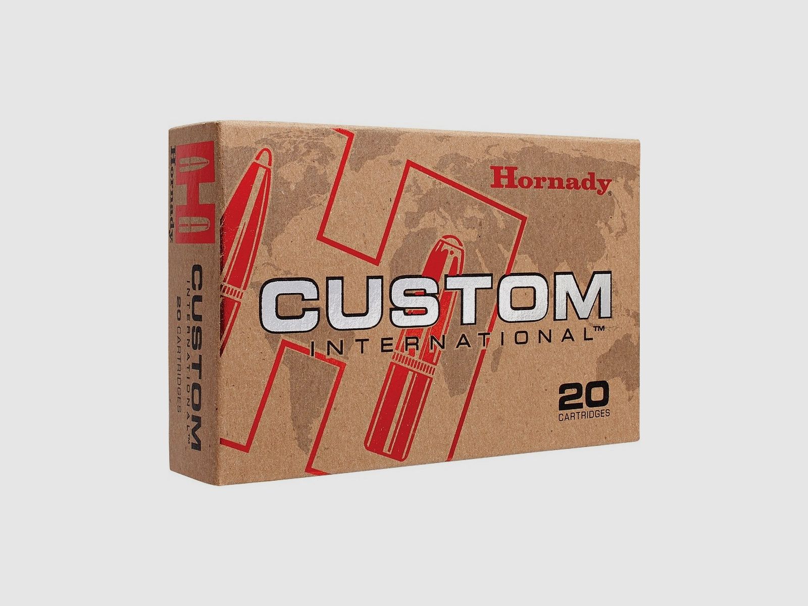 Boîte de 20 cartouches Hornady 30-06 SPRG 220 GR RN INTL REF.8114