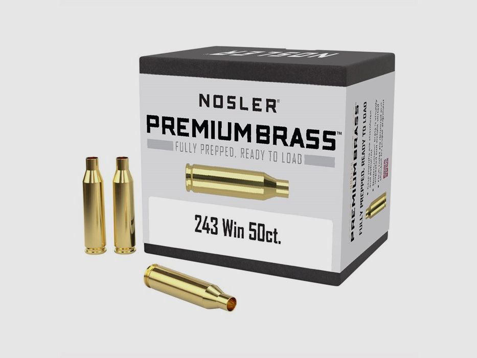 NOSLER 243 WINCHESTER CARTUCCE 50/BOX, immagine 1 di 2