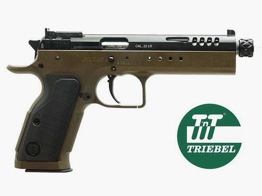 TANFOGLIO KK-Pistolet Mod. Force 22 L Ltd. OR -5,7' .22lr Bronze/Noir
