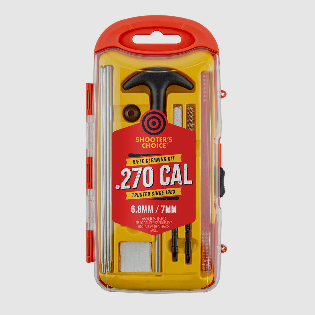 Kit de nettoyage d'armes Shooter's Choice .270 / 6,8 mm – 8-32 incluant FP-10 Lubricant Elite CLP (SHF-SRK-270)