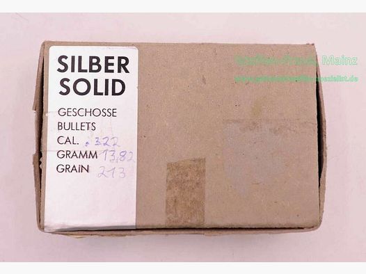 Diverse Hersteller Büchsengeschosse, Anbruch .322, 213gr., bleifrei