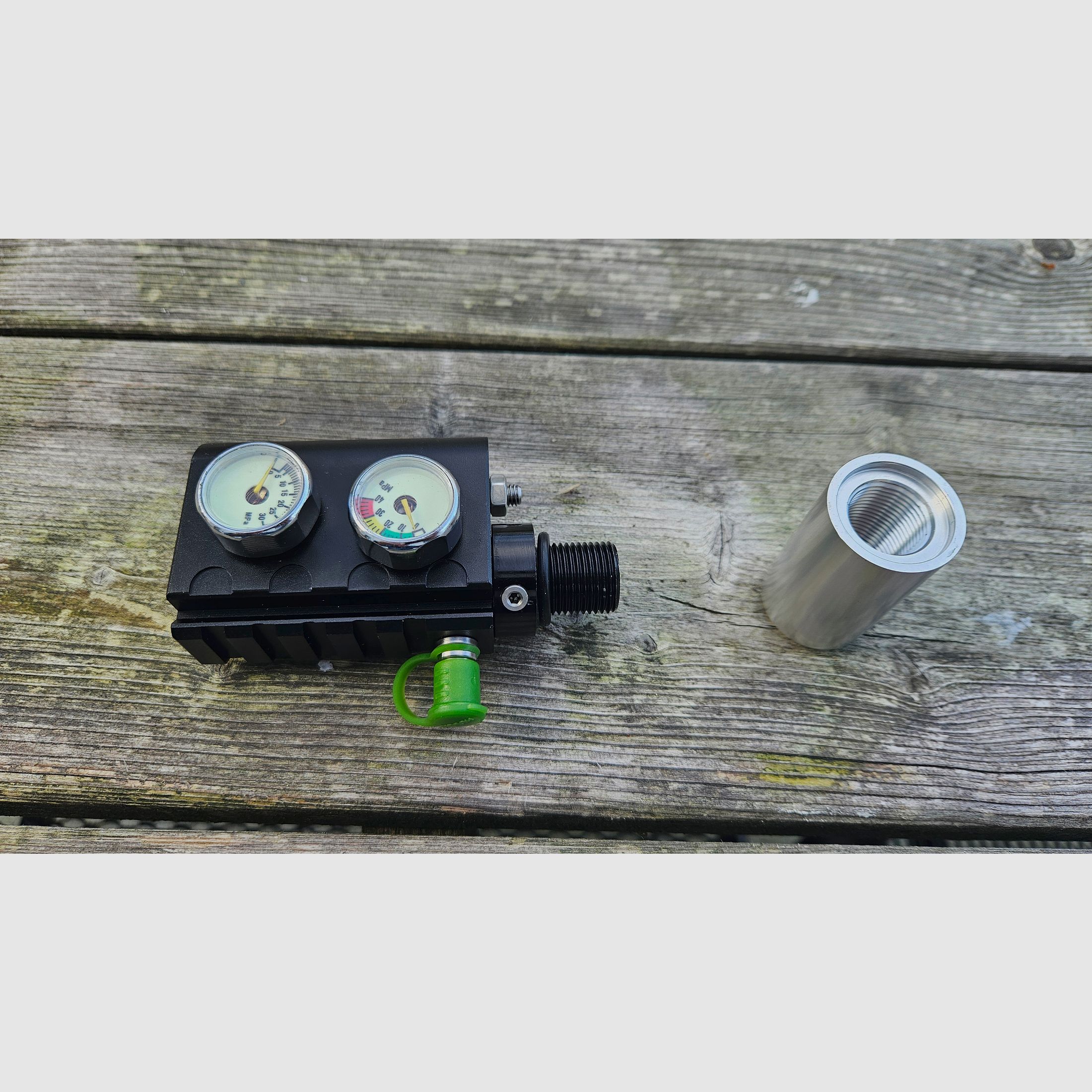 Snowpeak/AirmaX PP750 - Valvola Z Ventilatore PCP Regolatore per il collegamento di bombole d'aria compressa