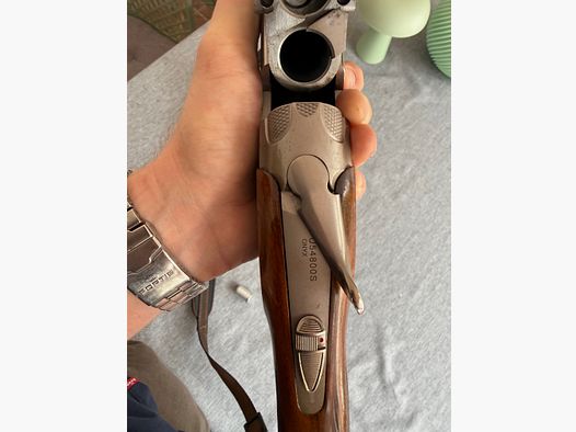 Beretta 686 White Onyx, Bockdoppelflinte mit 76-cm-Läufen.