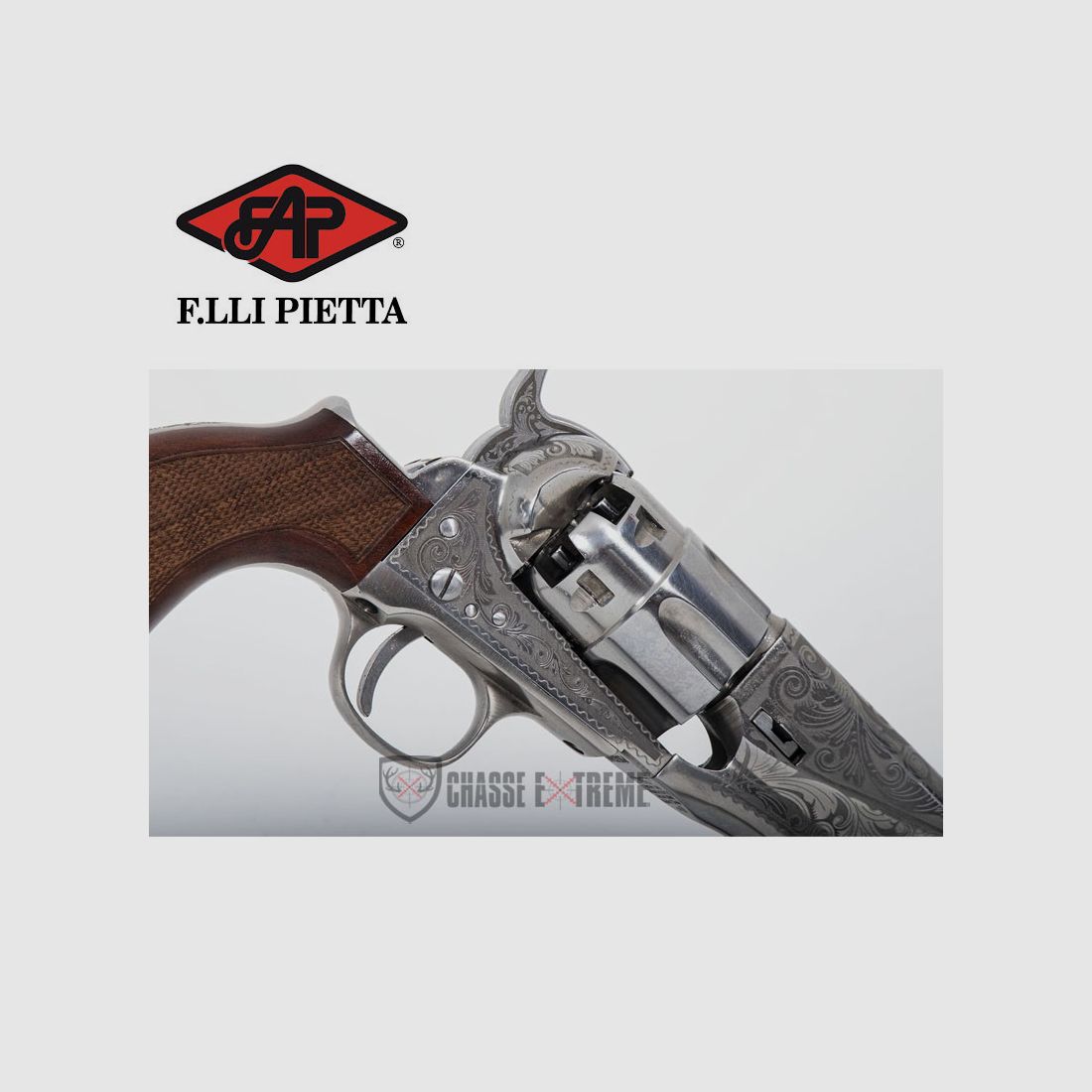 Replik PIETTA 1862 Colt Pocket Police Stahl Sheriff Gravur Kal. 44 Pn, Bild 4 von 4