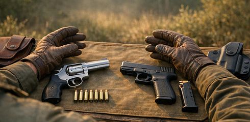 Revólver vs. Pistola: Para cazadores en comparación