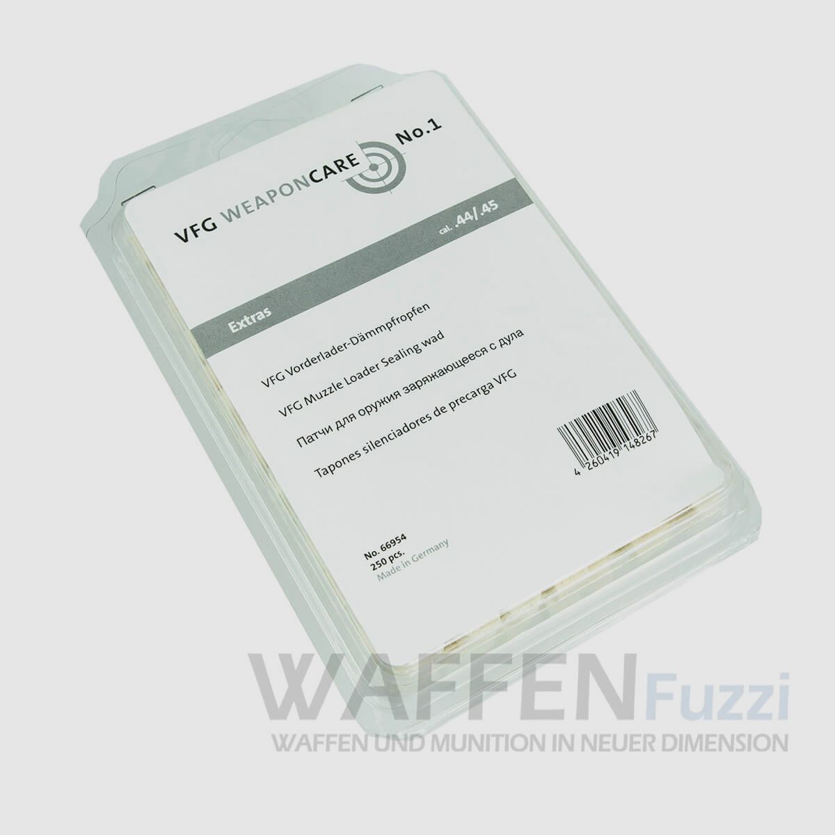 VFG tapones de insonorización 250 UDS .44 I .45