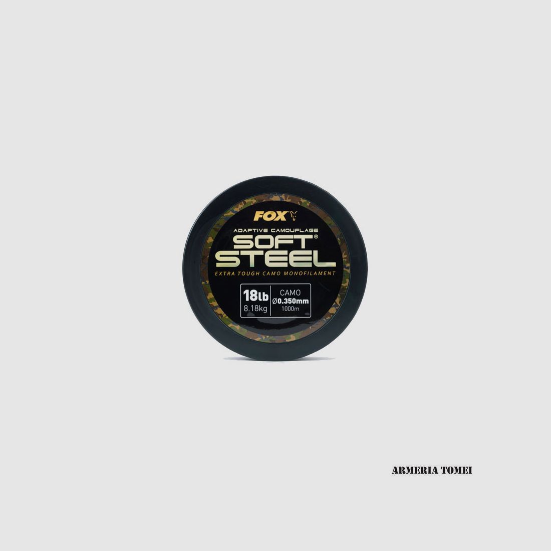 FOX – ADAPTIVE CAMOUFLAGE SOFT STEEL 18lb (8.18kg) 0.350mm 1000m, image 1 of 3